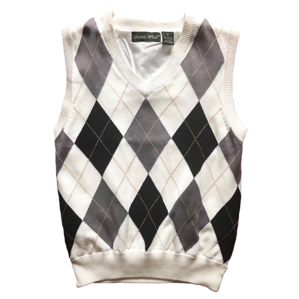 Scottish Winds Rhombus Sweater Vest Boys/Girls S